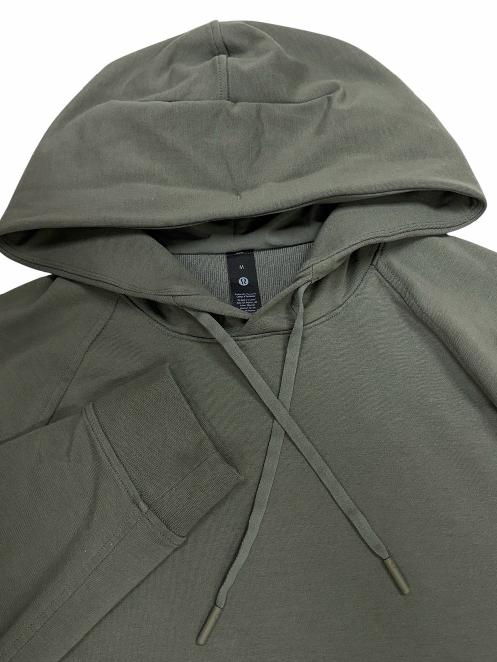 Lululemon Hoodie Mens Medium Green City Sweat Pullover Sweatshirt French Terry
